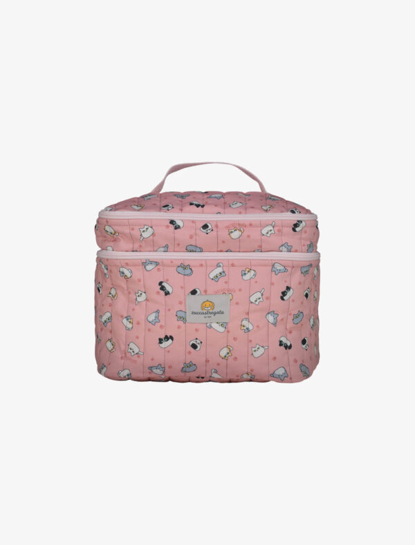 Beauty Case con due scomparti - Loaf Cats Pink