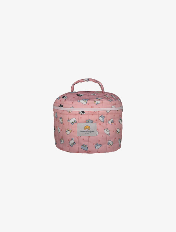 Beauty rotondo con zip - Loaf Cats Pink
