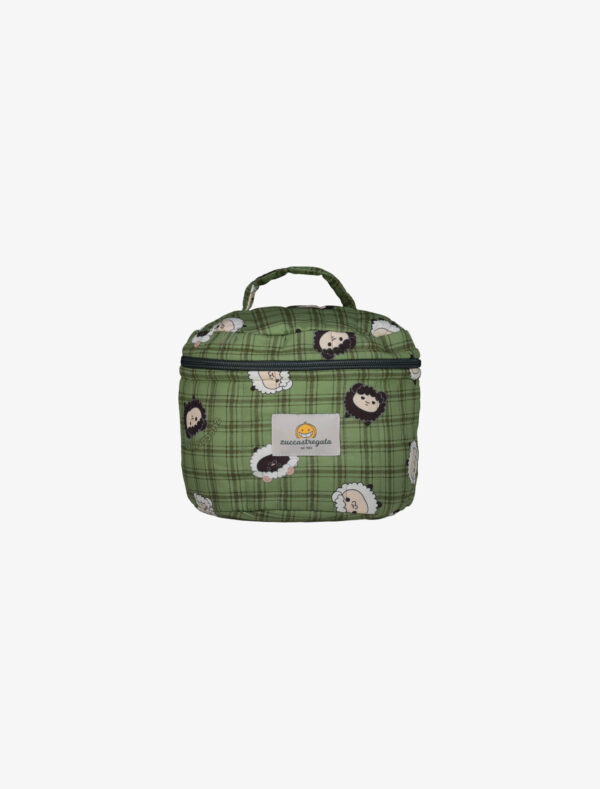 Beauty rotondo con zip - Scottish Sheep Green