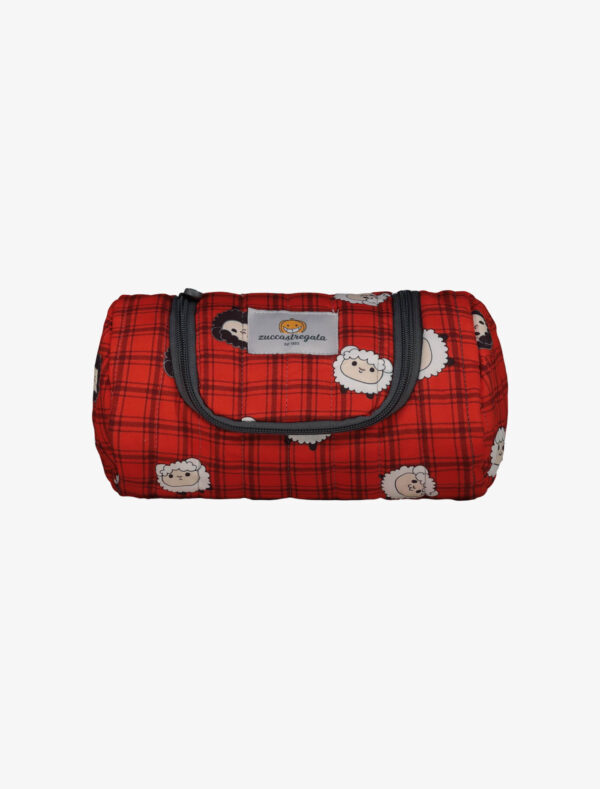 Beauty pochette da viaggio - Scottish Sheep Red