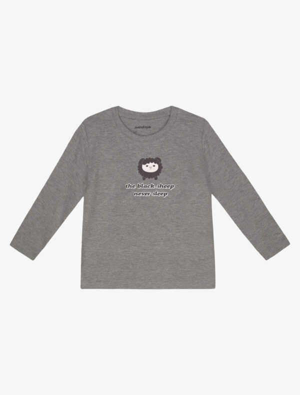 T-shirt bambino/a maniche lunghe - Black Sheep Never Sleep, 6Y