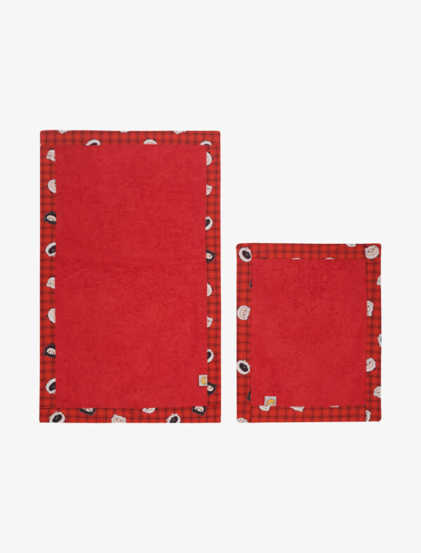 Set asciugamani - Scottish Sheep Red