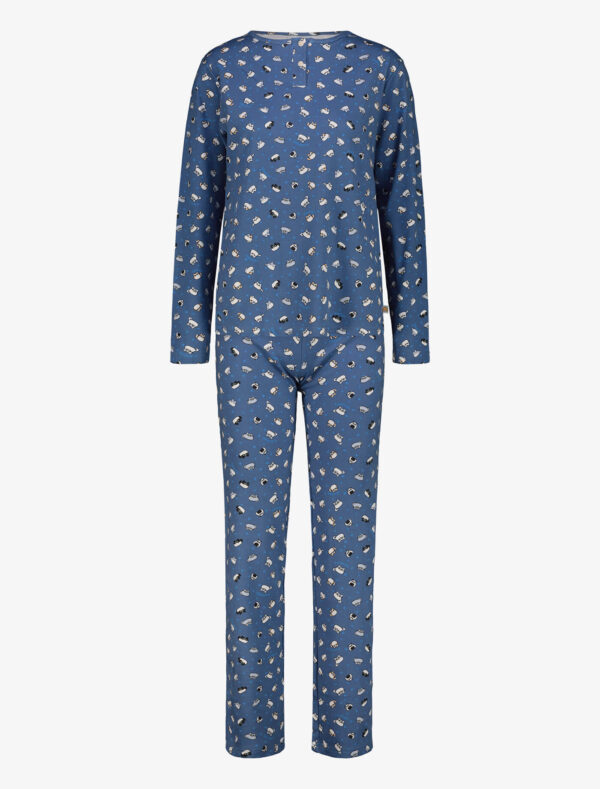 Stephanie pigiama donna completo - Loaf Cats Sky Blu, S