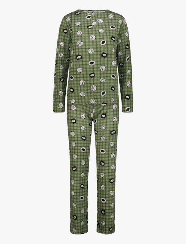 Stephanie pigiama donna completo - Scottish Sheep Green, S