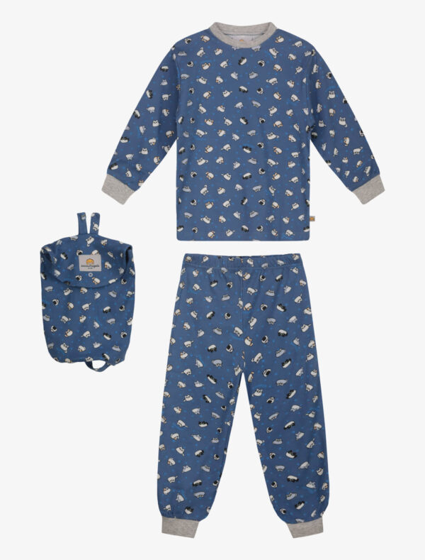 Pigiama Robin bambino/a completo - Loaf Cats Sky Blu, 12Y