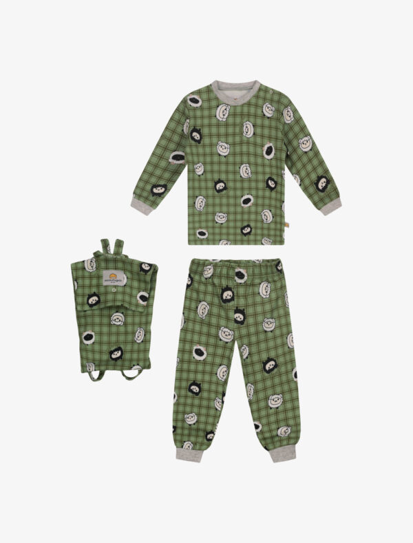 Pigiama Robin baby completo - Scottish Sheep Green, 36M