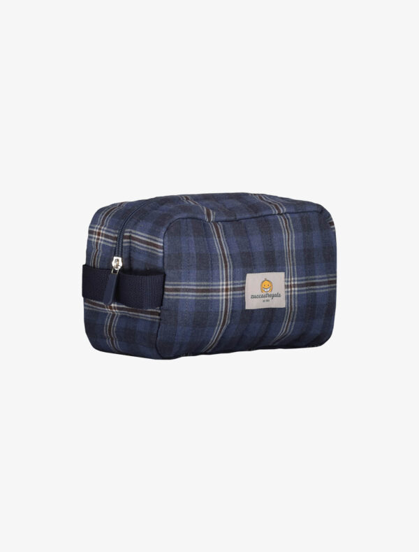 Beauty case viaggio - Scozzese Blu