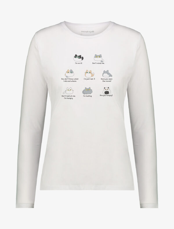 T-shirt donna maniche lunghe - Loaf Cats Gang, L