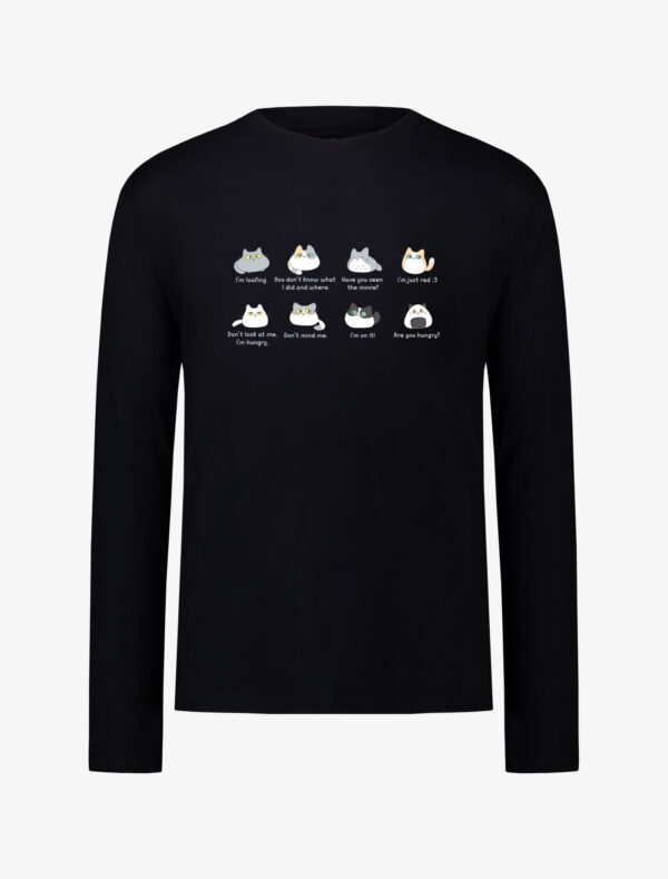 T-shirt uomo maniche lunghe - Loaf Cats Gang, XL